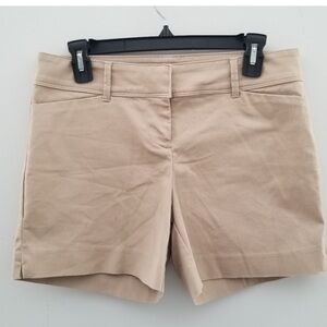 The Limited Tan 5” Shorts Tailored Cotton Blend Size 8